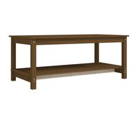 (Honey Brown, 110 x 55 x 45 cm (L x W x H)) vidaXL Solid Wood Pine Coffee Table Multi Colours 110x55x45 cm/50x50x45 cm