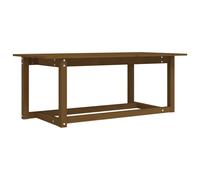 Coffee Table Honey Brown 110x55x45 cm Solid Wood Pine #1 GHB