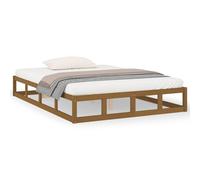 (honey brown, 120 x 190 cm) vidaXL Solid Wood Bed Frame Home Bedroom Bed Base Multi Colours Multi Sizes