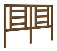 vidaXL Bed Headboard Honey Brown 126X4X100 Cm Solid Wood Pine, Brown