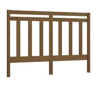 vidaXL Bed Headboard Honey Brown 126x4x100 cm Solid Wood Pine (817783), Brown