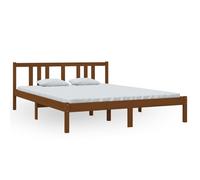 (honey brown, 150 x 200 cm) vidaXL Solid Wood Bed Frame Wooden Platform Bed Multi Colours Multi Sizes