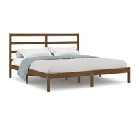 (honey brown, 200 x 200 cm) vidaXL Solid Wood Pine Bed Frame Wooden Platform Bed Multi Colours Multi Sizes