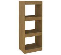 (honey brown, 40 x 30 x 103.5 cm) vidaXL Book Cabinet/Room Divider Storage Book Rack Bookshelf Solid Wood Pine