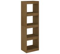 (honey brown, 40 x 30 x 135.5 cm) vidaXL Book Cabinet/Room Divider Storage Book Rack Bookshelf Solid Wood Pine
