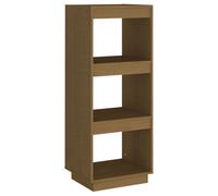 Vidaxl Book Cabinet/Room Divider Honey Brown Solid Pinewood