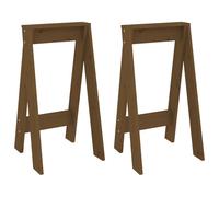 (honey brown, 40 x 40 x 75 cm) vidaXL 2x Solid Wood Pine Stools Bar Chair Counter Stool Multi Colours/Sizes