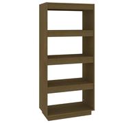 (honey brown, 60 x 35 x 135 cm) vidaXL Solid Pinewood Book Cabinet/Room Divider Multi Colours Multi Sizes
