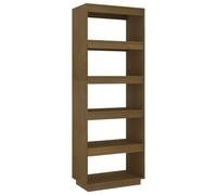 (honey brown, 60 x 35 x 167 cm) vidaXL Solid Pinewood Book Cabinet/Room Divider Multi Colours Multi Sizes