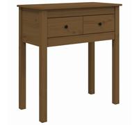 (honey brown, 70 x 35 x 75 cm) vidaXL Solid Wood Pine Console Table Multi Colours 100x35x75 cm/70x35x75 cm