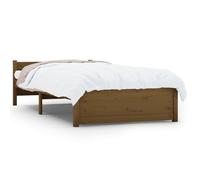 (honey brown, 75 x 190 cm) vidaXL Solid Wood Bed Frame Home Wooden Bedstead Bed Base Multi Colours/Sizes