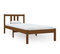 (honey brown, 75 x 190 cm) vidaXL Solid Wood Bed Frame Wooden Platform Bed Multi Colours Multi Sizes
