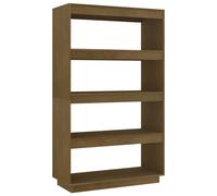 (honey brown, 80 x 35 x 135 cm) vidaXL Solid Pinewood Book Cabinet/Room Divider Multi Colours Multi Sizes