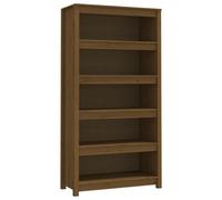 vidaXL Book Cabinet Honey Brown 80x35x154 cm Solid Wood Pine UK HOT