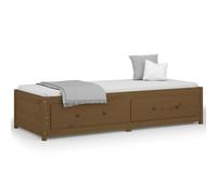vidaXL Day Bed Honey Brown 90x190 cm Single Solid Wood Pine UK NEW