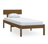 (honey brown, 90 x 190 cm) vidaXL Solid Wood Pine Bed Frame Wooden Platform Bedstead Multi Colours/Sizes