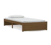 (honey brown, 90 x 200 cm) vidaXL Solid Wood Bed Frame Bedroom Bedstead Bed Base Multi Colours/Sizes