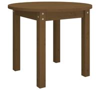 vidaXL Coffee Table Honey Brown Ø 55x45 cm Solid Wood Pine