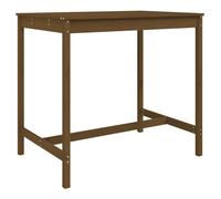 (honey brown pine, 121 x 82.5 x 110 cm) vidaXL Garden Table Outdoor Table Patio Wooden Dining Table Solid Wood Pine