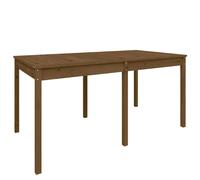 vidaXL Garden Table Honey Brown 159.5x82.5x76 cm Solid Wood Pine