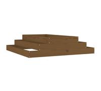 (honey brown pine) vidaXL Solid Wood Pine Planter Raised Bed Planter Flower Box Wooden Plant Pot