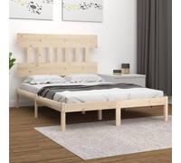 Honey Brown Solid Pine Bed Frame 4FT Small Double 120x190cm Wooden Base Slatted [EEK: A]