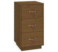 (Honey brown) vidaXL 1/2x Solid Wood Pine Bedside Cabinet Nightstand End Table Multi Colours