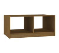Vidaxl Coffee Table Honey Brown 75X50X33.5 Cm Solid Pinewood, Brown