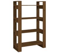 (honey brown) vidaXL Solid Wood Pine Book Cabinet/Room Divider Rack Book Shelf Multi Colours