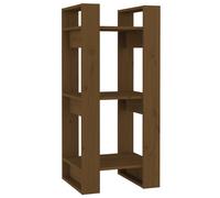 (honey brown) vidaXL Solid Wood Pine Book Cabinet/Room Divider Storage Shelf Multi Colours