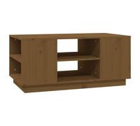 (Honey brown) vidaXL Solid Wood Pine Coffee Table Side Sofa Accent Couch Table Multi Colours