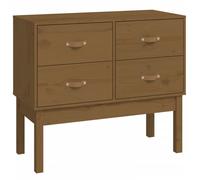 (Honey brown) vidaXL Solid Wood Pine Console Cabinet Home Sideboard Highboard Multi Colours
