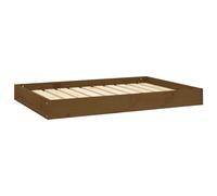 Vidaxl Dog Bed Honey Brown 91.5X64X9 Cm Solid Wood Pine