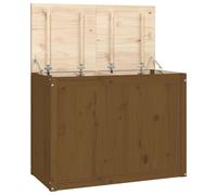 (honey brown) vidaXL Solid Wood Pine Laundry Box Bin Multi Colours 44x44x66 cm/88.5x44x66 cm
