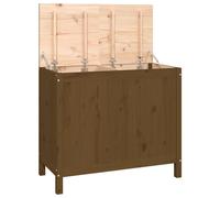 (honey brown) vidaXL Solid Wood Pine Laundry Box Multi Colours 44x44x76 cm/88.5x44x76 cm