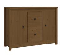(Honey brown) vidaXL Solid Wood Pine Sideboard Side Cabinet Home Organiser Multi Colours
