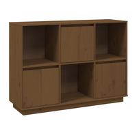 (honey brown) vidaXL Solid Wood Pine Sideboard Side Cabinet Home Organiser Multi Colours