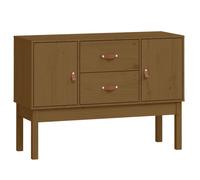(honey brown) vidaXL Solid Wood Pine Sideboard Wooden Cupboard Home Organiser Multi Colours