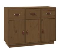 (Honey brown) vidaXL Solid Wood Pine Sideboard Wooden Side Cabinet Cupboard Multi Colours