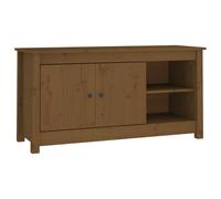vidaXL TV Cabinet Honey Brown 103x36.5x52 cm Solid Wood Pine