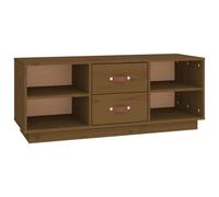 (Honey brown) vidaXL Solid Wood Pine TV Cabinet Wooden Media Cabinet TV Stand Multi Colours