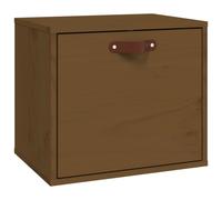 Vidaxl Wall Cabinet Honey Brown 40X30X35 Cm Solid Wood Pine, Brown