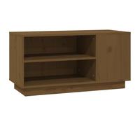(Honey brwon) vidaXL Solid Wood Pine TV Cabinet Wooden TV Stand Media Unit Multi Colours