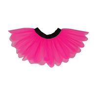 Honey B's® Neon Pink 80's Tutu Skirt 2 Layer Fancy Dress Petal Fun Run 80s Night (2XL-3XL, Neon Pink)