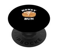 Honey Bun Cinnamon Roll Sweet Pastry Dessert Cinnamon Bun PopSockets Adhesive PopGrip