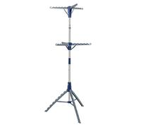 Honey-Can-Do 2-Tier Collapsible Tripod Clothes Drying Rack, Carbon Steel, Chrome, 33 lbs