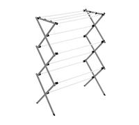 Honey-Can-Do Collapsible Clothes Drying Rack, Alloy Steel, White/Grey