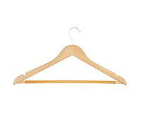Honey Can Do HNG-01334 Wood Hangers with Non-Slip Grooved Bar, Maple, 24-Piece, 30.48x24.765000000000001x45.085000000000001 cm
