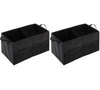 Honey Can Do SFT 01166 Soft Storage Chest, Black Folding Car Trunk Organizer (Pack of 2)