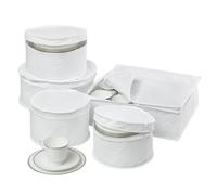 Honey Can Do SFT 01630 Dinnerware Storage Set, 5-Piece,White